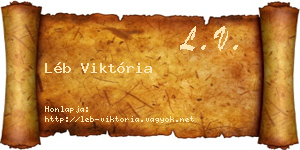 Léb Viktória névjegykártya